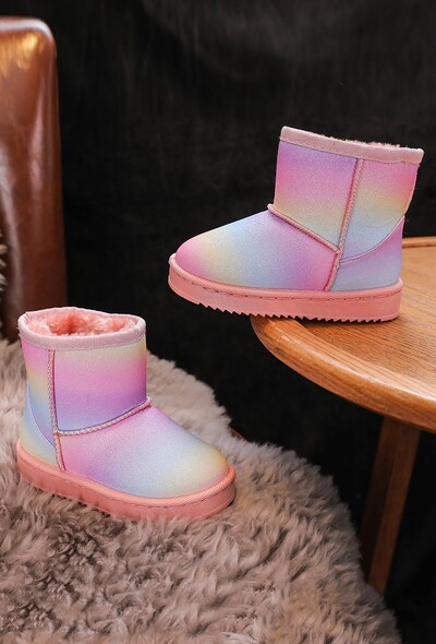 Bottines fourrées multicolores 4