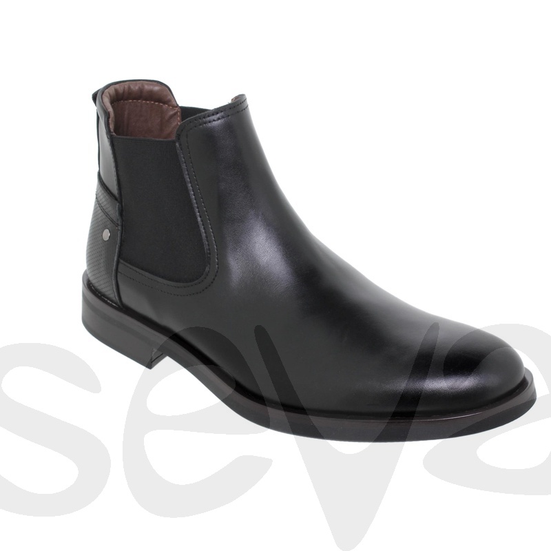 Bottines en cuir homme à enfiler