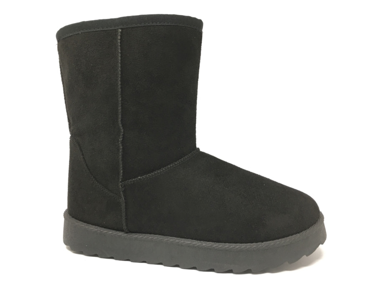 Bottines fourrées noire femme