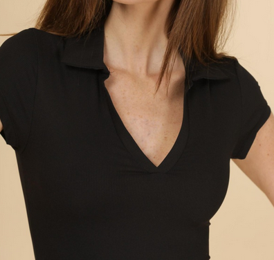 Robe style polo moulante 5