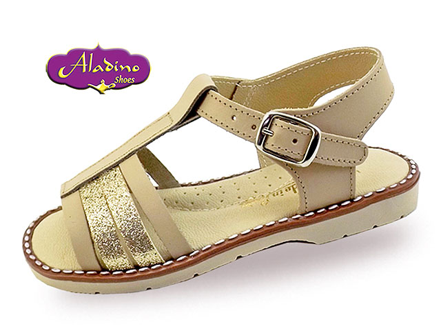 Sandales en cuir enfant camel