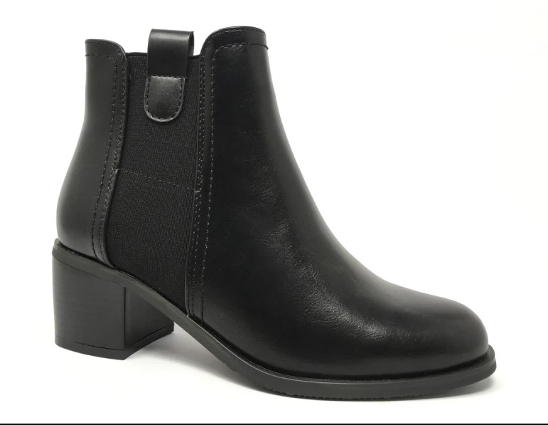 Bottines avec talon avec zip