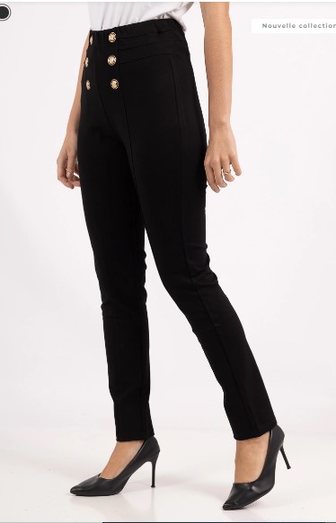 Leggings à boutons dorés