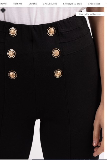 Leggings à boutons dorés 2