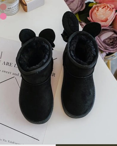 Bottines fourrées avec motif lapin 3