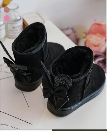Bottines fourrées avec motif lapin 1