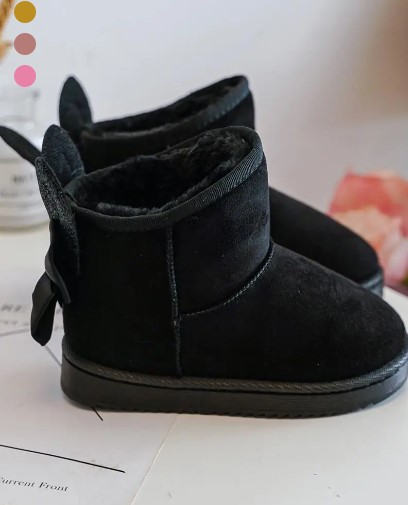 Bottines fourrées avec motif lapin 2