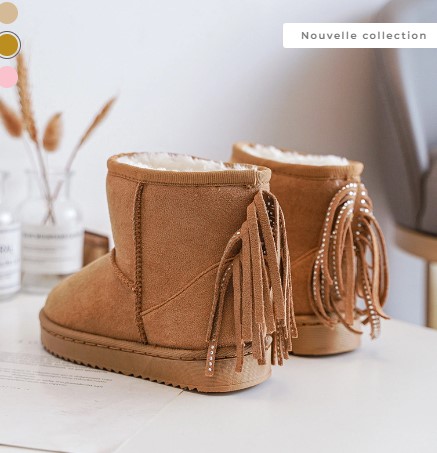 Bottines fourrées camel 1