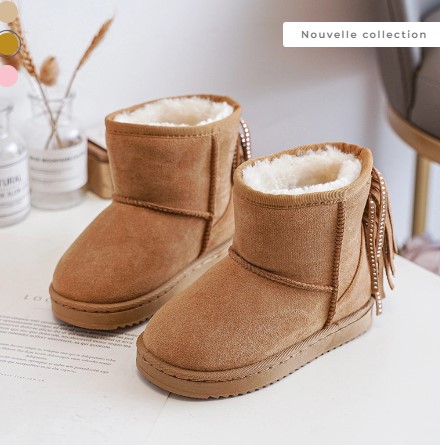 Bottines fourrées camel 3