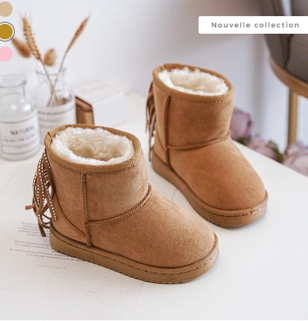 Bottines fourrées camel 2