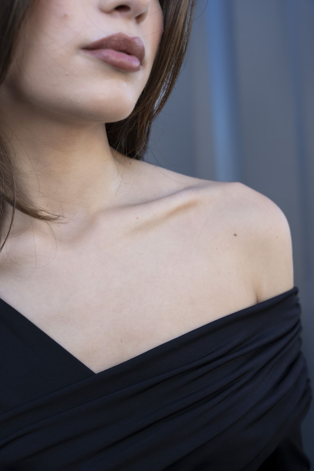 robe asymétrique noir 8