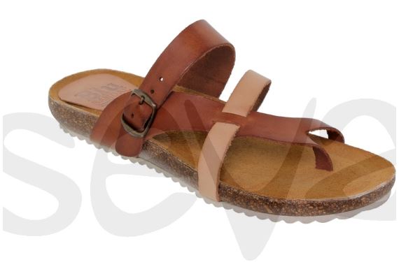 Tong en cuir semelle ergonomique