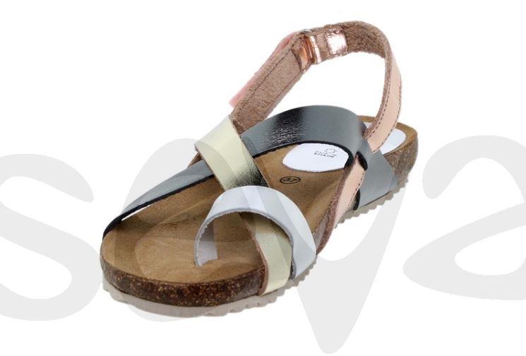 Sandales en cuir semelles ergonomique blue