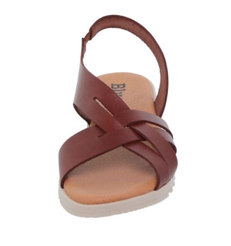 Sandales femme en cuir marron 10