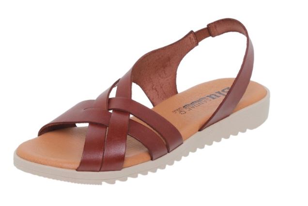 Sandales femme en cuir marron 6jpg