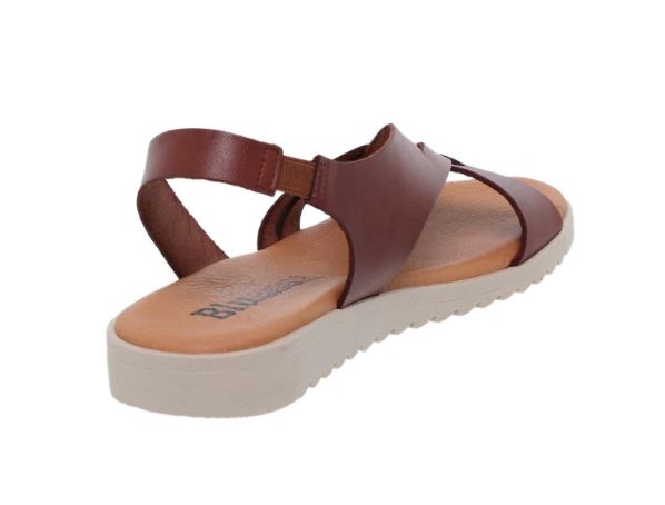 Sandales femme en cuir marron 9