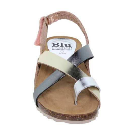 Sandales en cuir semelles  ergonomique blue 9