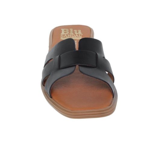 Tong en cuir  noir 5
