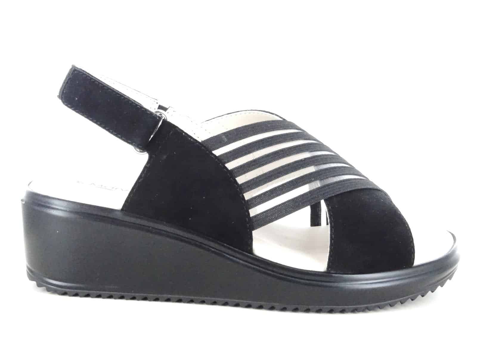 Sandales en cuir compensée confort italie 2