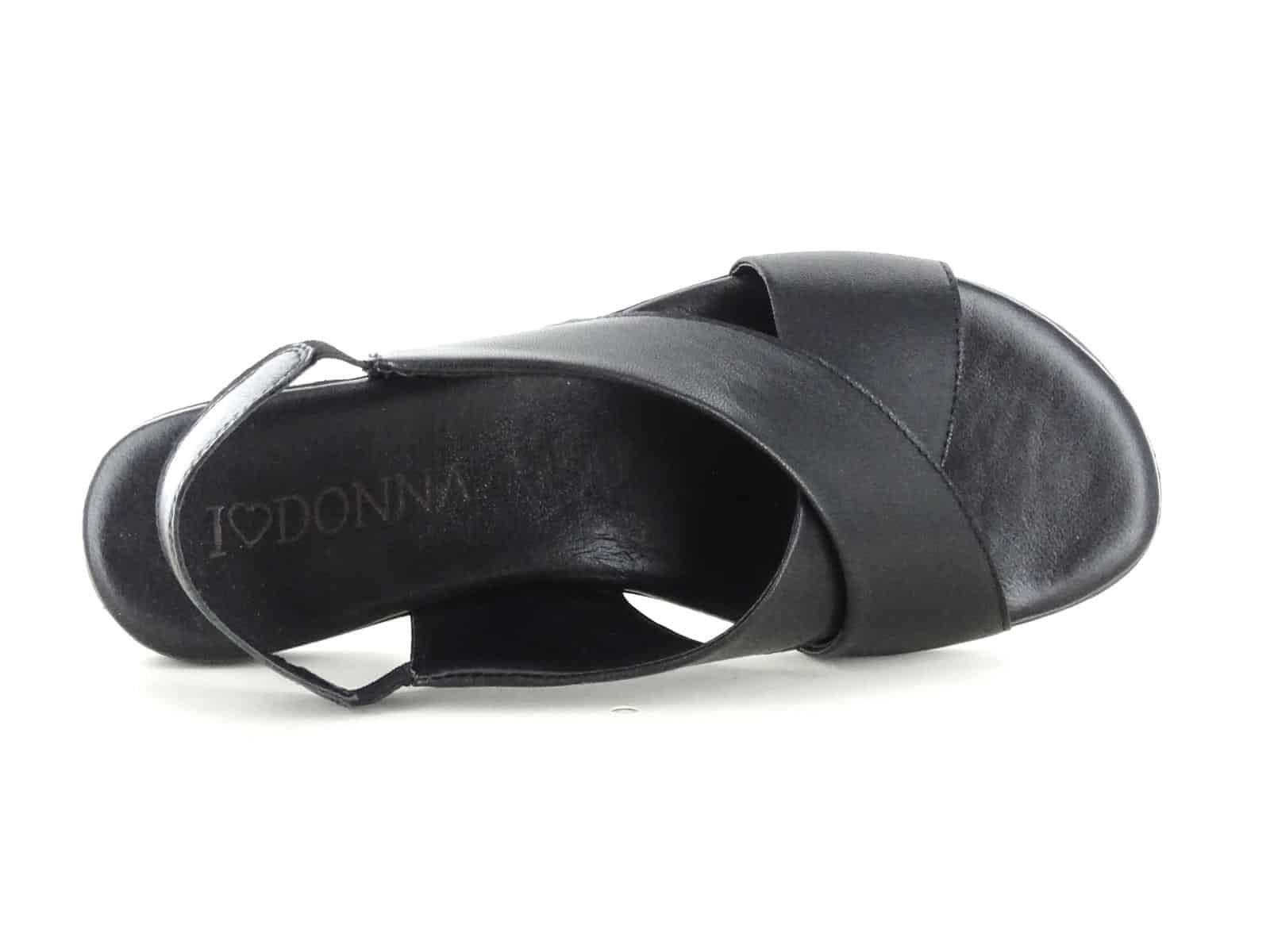 Sandales plates noires en cuir 3