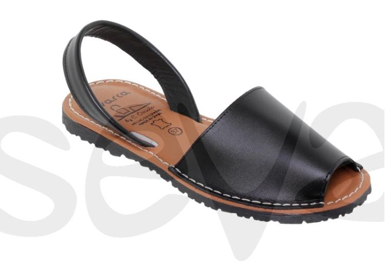 MINORQUINE EN CUIR AVARCA SEMELLE REMBOUREE