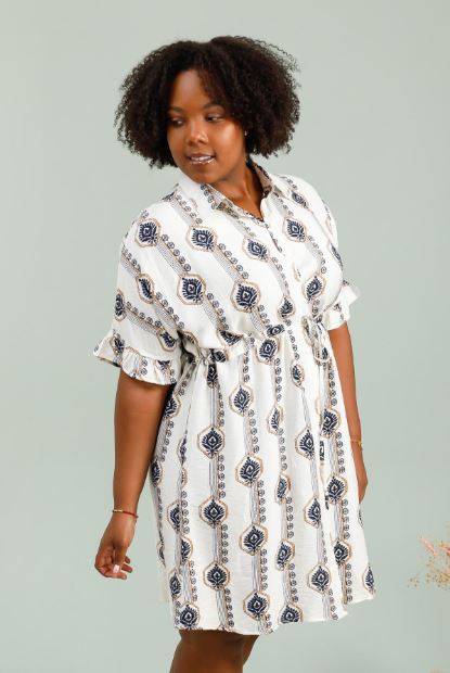 ROBE CHEMISE COURTE GRANDE TAILLE 2