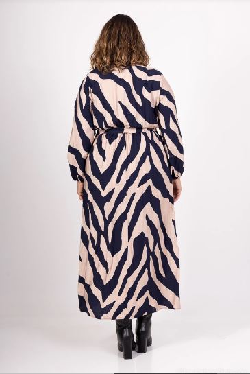 Robe longue imprimée zebré grande taille 3