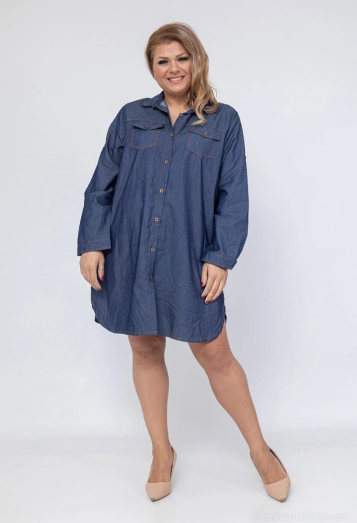 Robe chemise jean