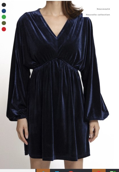 Robe en velour