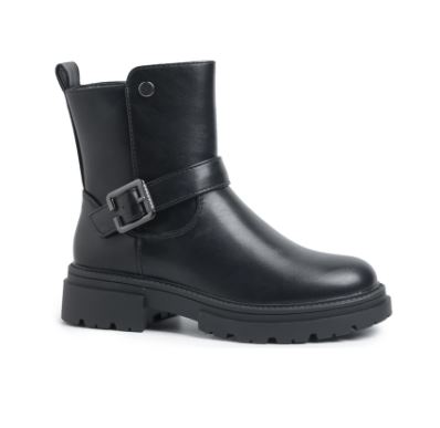 Bottines style motard fille avec zip primaire