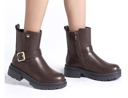 Bottines style motard fille avec zip primaire 2