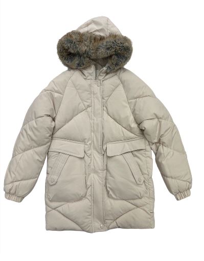 Doudoune beige fille 3