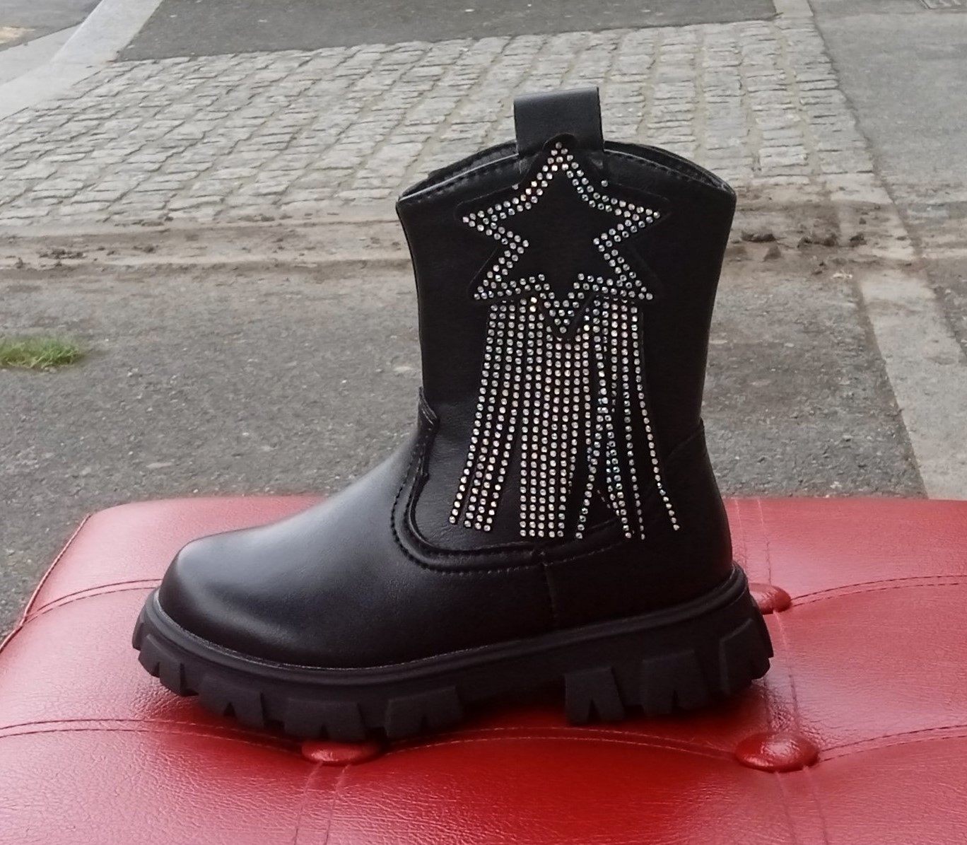Bottines semelles tracks avec strass.jpg 5