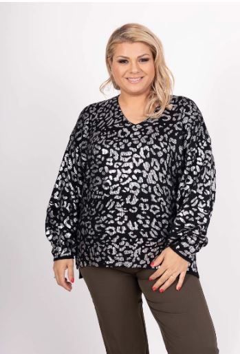 PULL IMPRIME ANIMAL GT noire