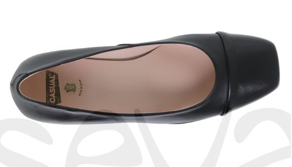 Escarpin en cuir petit talon 2