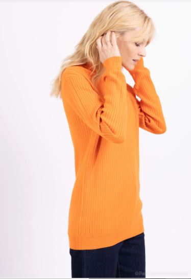 COL ROULE ORANGE FEMME 2