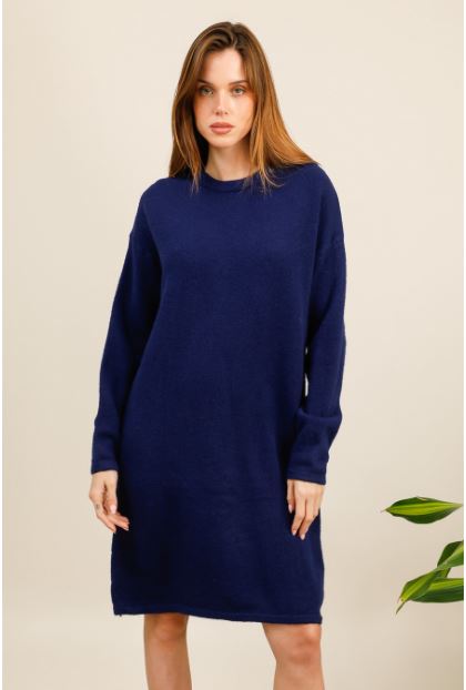 Robe pull bleu 2