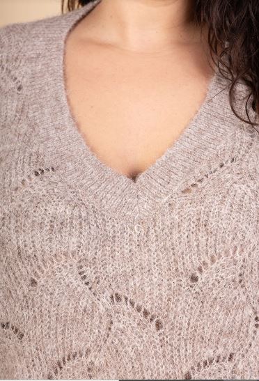 Pull beige grande taille 10