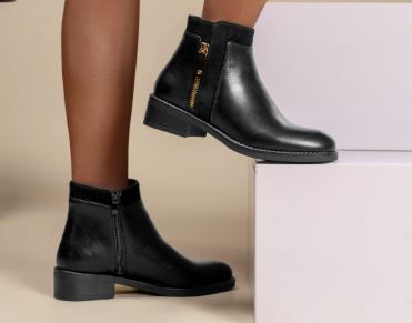 Bottine bi matiere femme 2