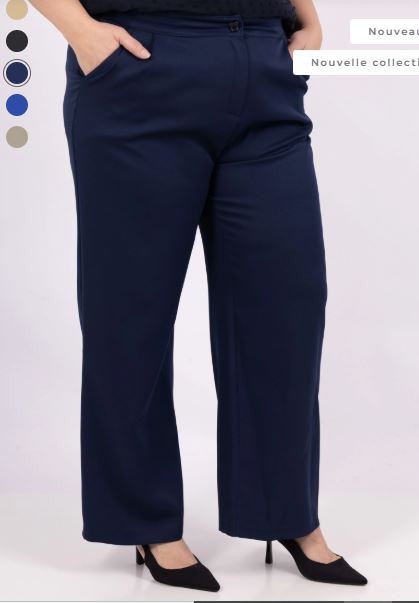 pANTALON TAILLEUR GRANDE TAILLE BLEU MARINE 3