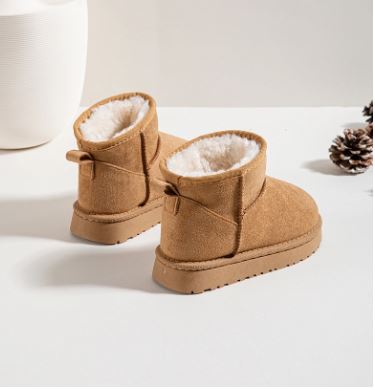 Bottines fourrés camel fille 4