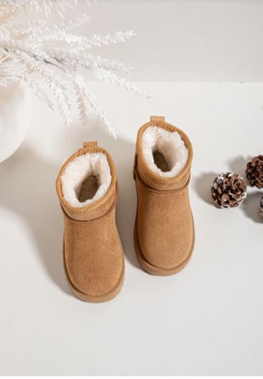 Bottines fourrés camel fille 3