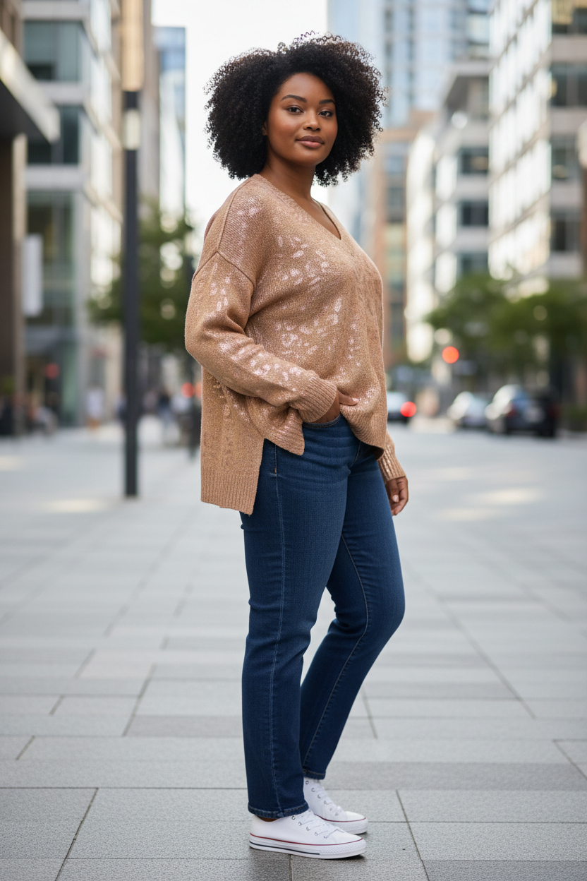 Pull imprimée animal grande taille 2