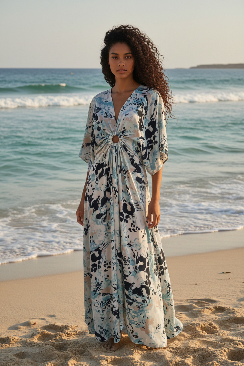 Robe satin boheme