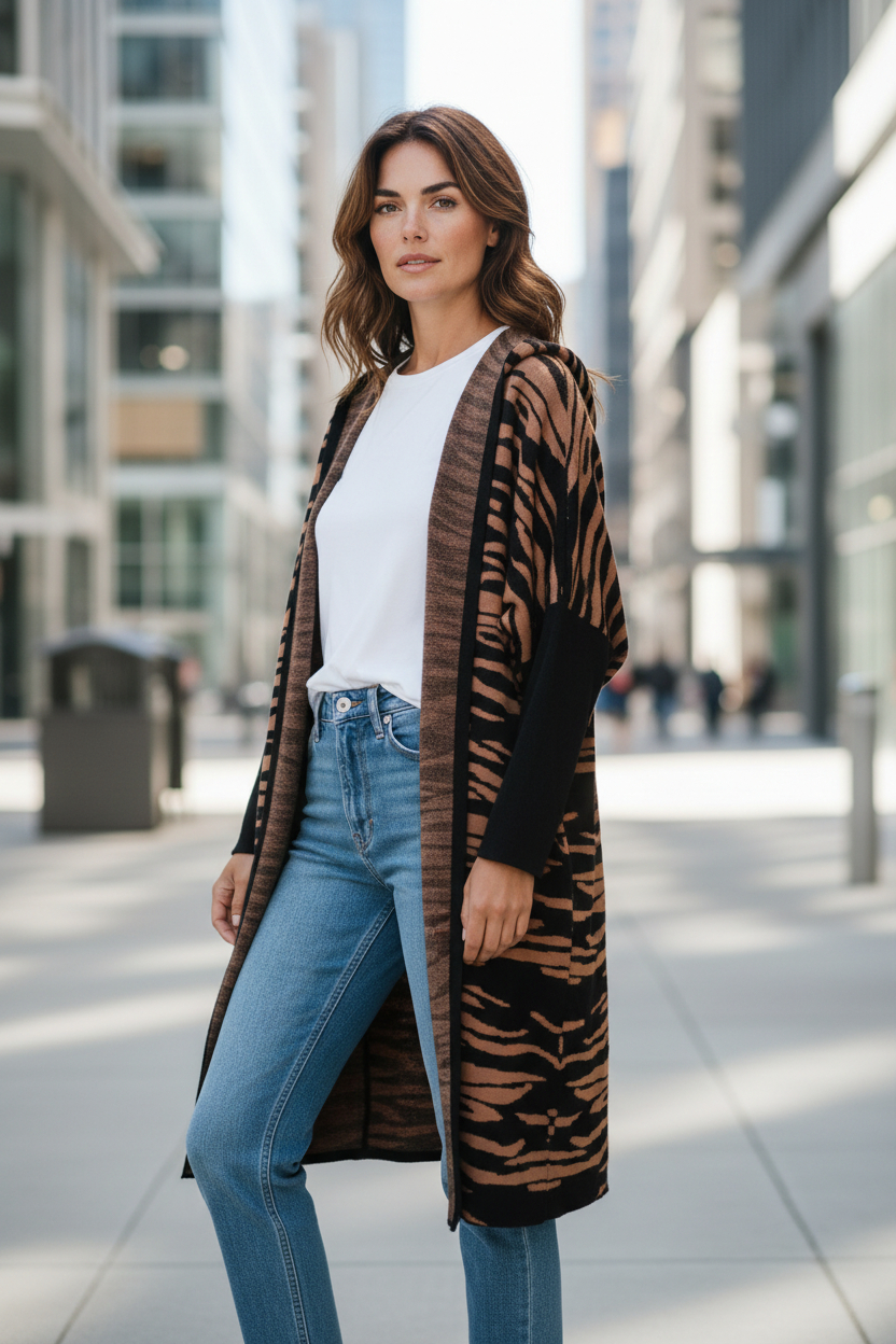 Gilet imprimé animal 3
