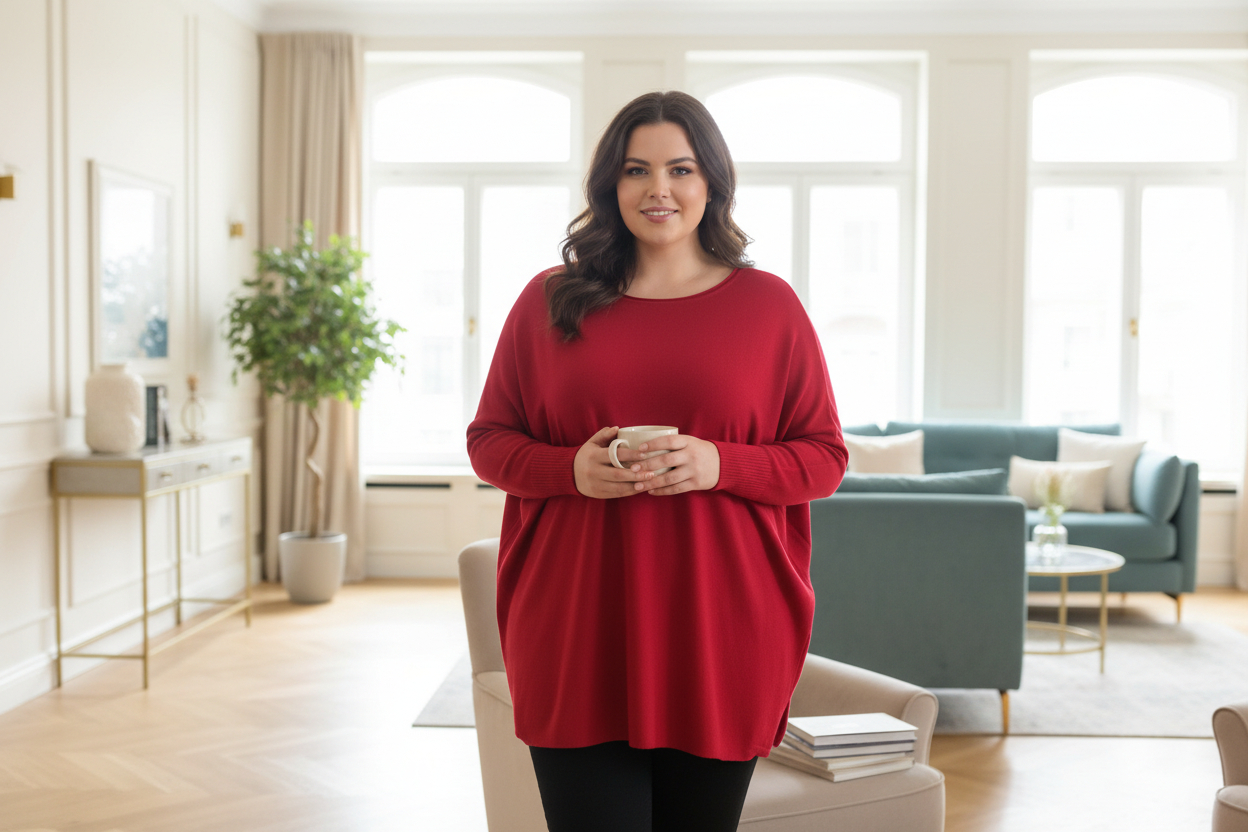 Pull oversize rouge GT