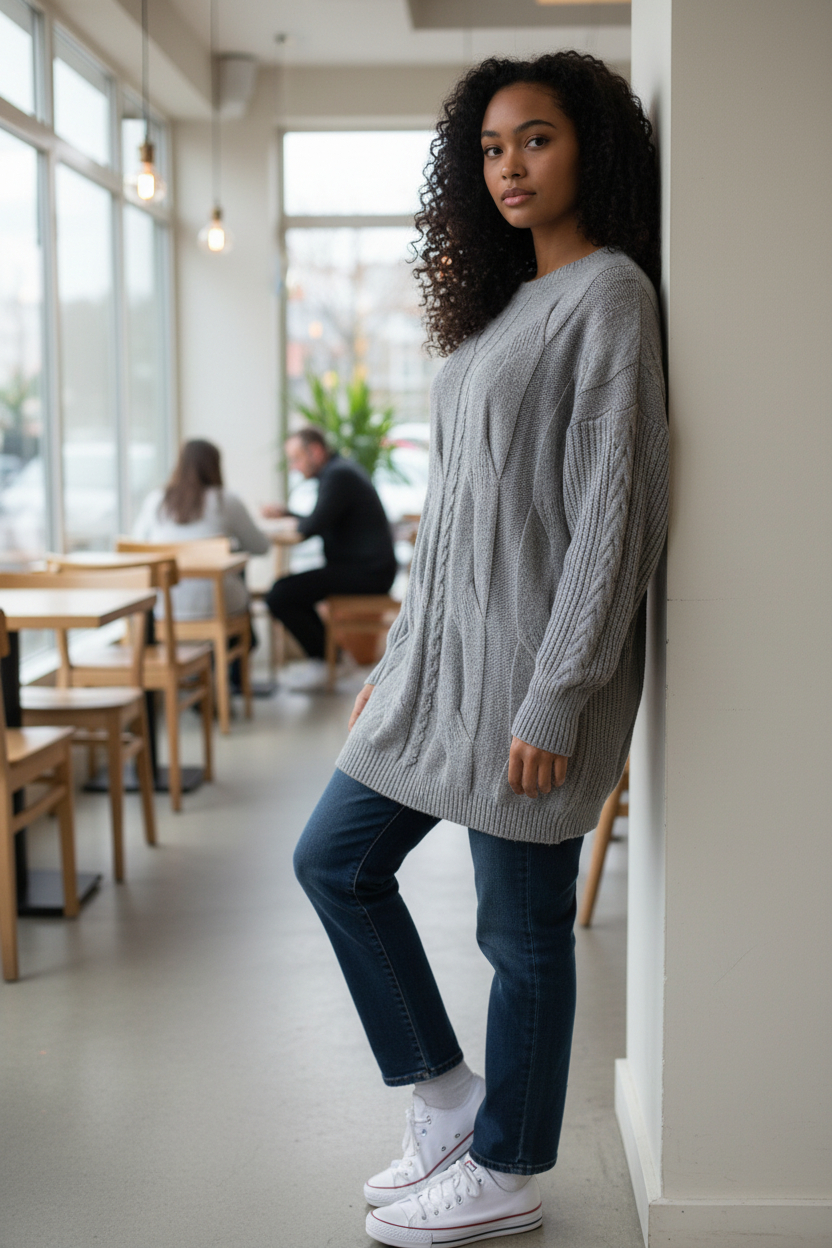 pull torsade gris (2)