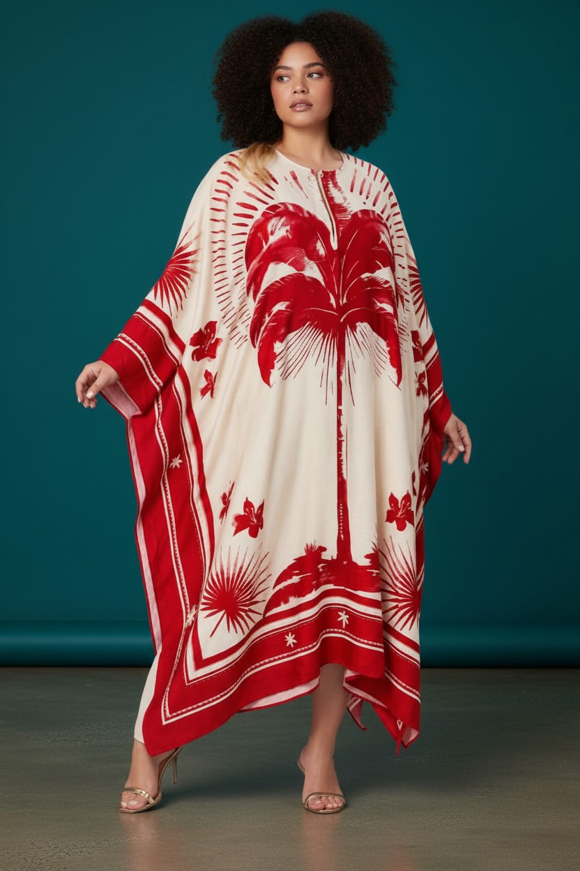 Robe rouge grande taille