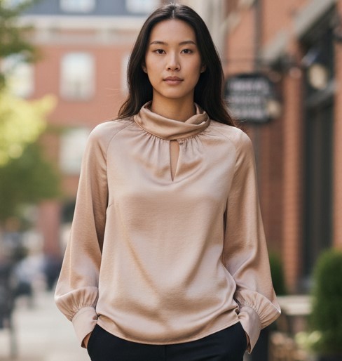 Blouse beige 2