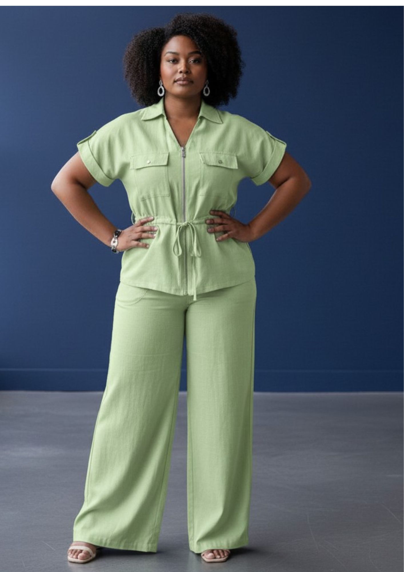 Ensemble vert pastel